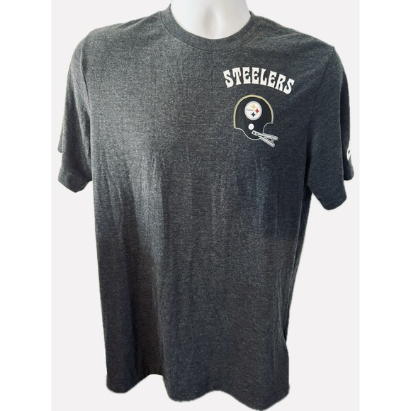 Pittsburgh Steelers Nike Men's Charcoal Gray NFL Heritage T-Shirt - Medium - Picture 1 of 3